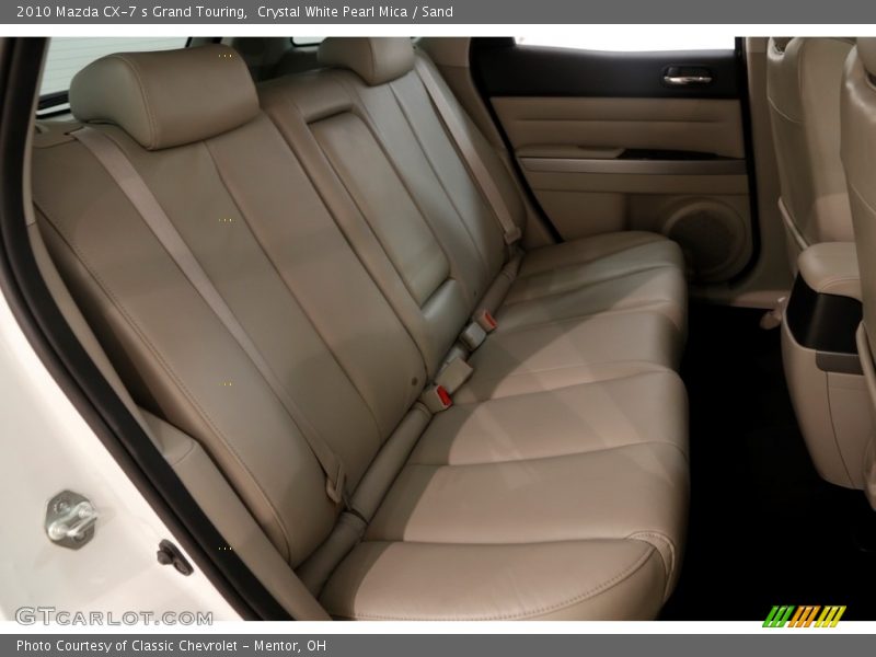 Crystal White Pearl Mica / Sand 2010 Mazda CX-7 s Grand Touring