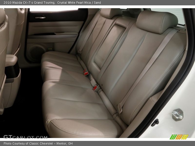 Crystal White Pearl Mica / Sand 2010 Mazda CX-7 s Grand Touring