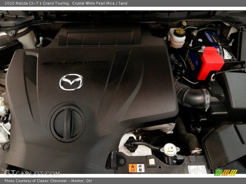 Crystal White Pearl Mica / Sand 2010 Mazda CX-7 s Grand Touring