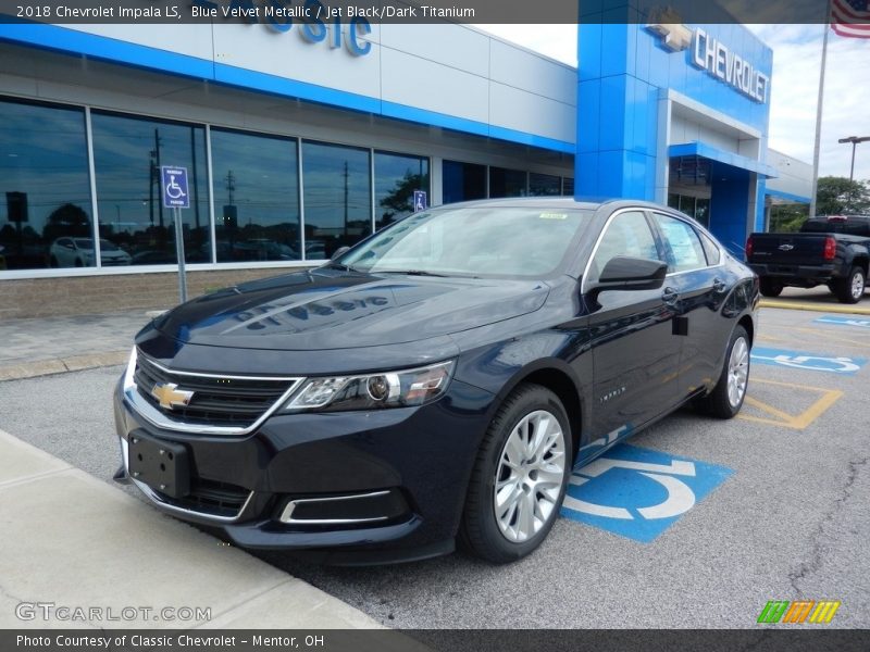 Blue Velvet Metallic / Jet Black/Dark Titanium 2018 Chevrolet Impala LS