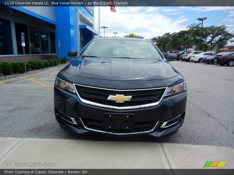 Blue Velvet Metallic / Jet Black/Dark Titanium 2018 Chevrolet Impala LS