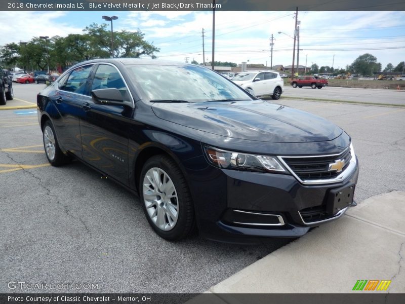 Blue Velvet Metallic / Jet Black/Dark Titanium 2018 Chevrolet Impala LS