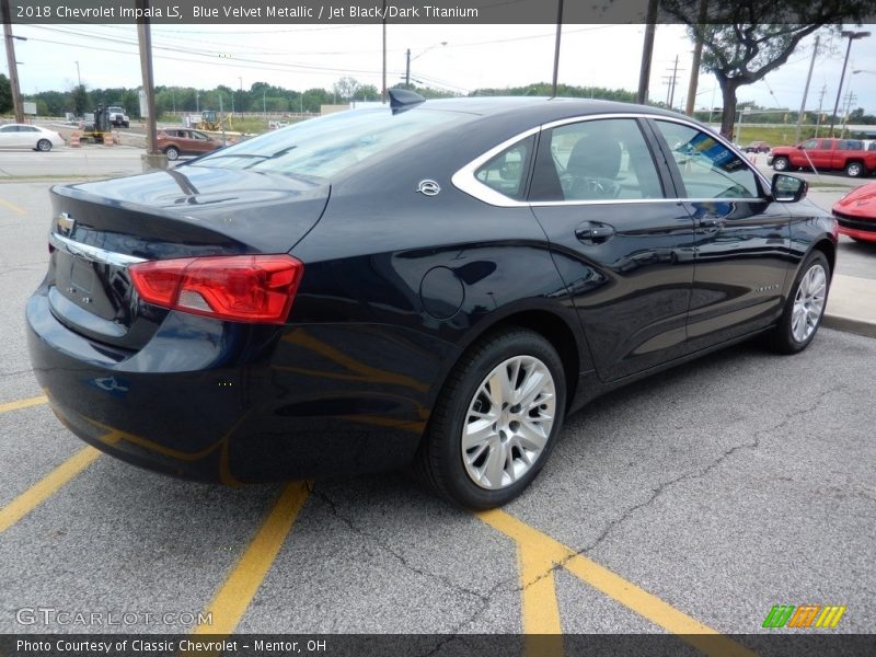 Blue Velvet Metallic / Jet Black/Dark Titanium 2018 Chevrolet Impala LS