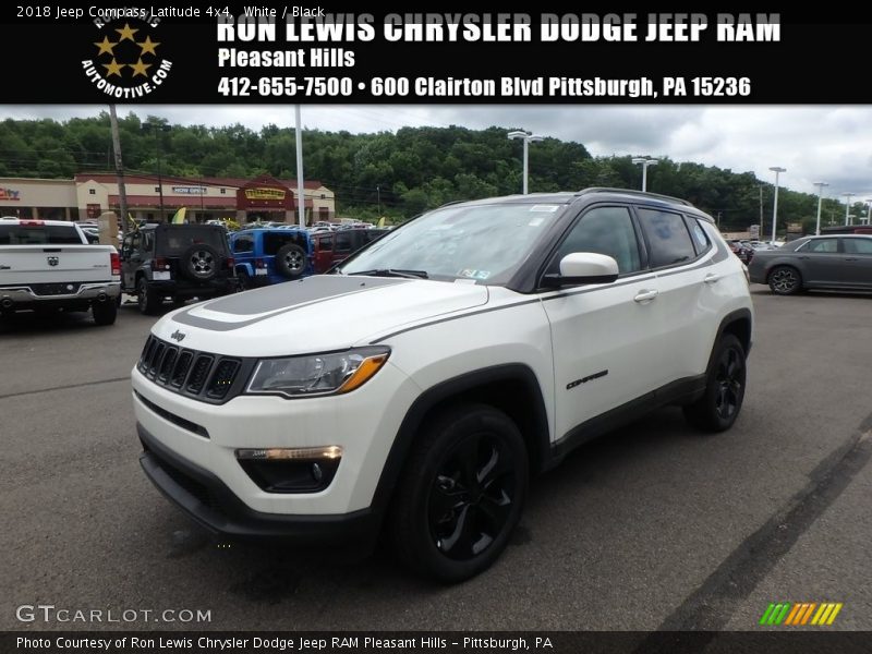 White / Black 2018 Jeep Compass Latitude 4x4