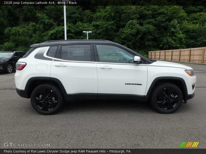 White / Black 2018 Jeep Compass Latitude 4x4