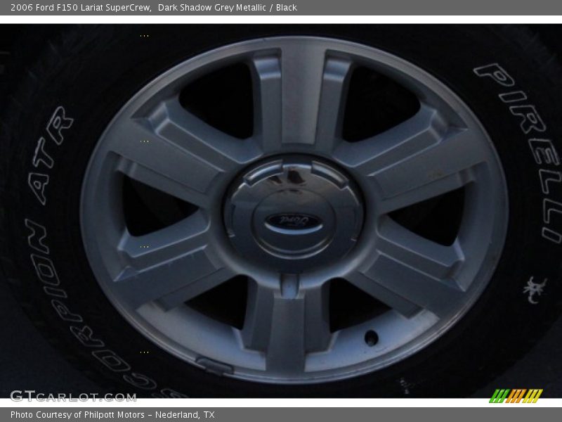Dark Shadow Grey Metallic / Black 2006 Ford F150 Lariat SuperCrew
