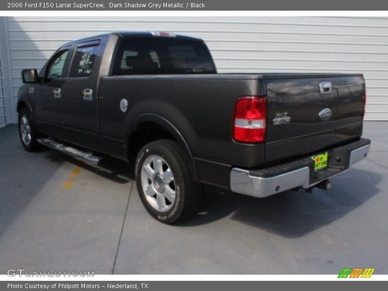Dark Shadow Grey Metallic / Black 2006 Ford F150 Lariat SuperCrew
