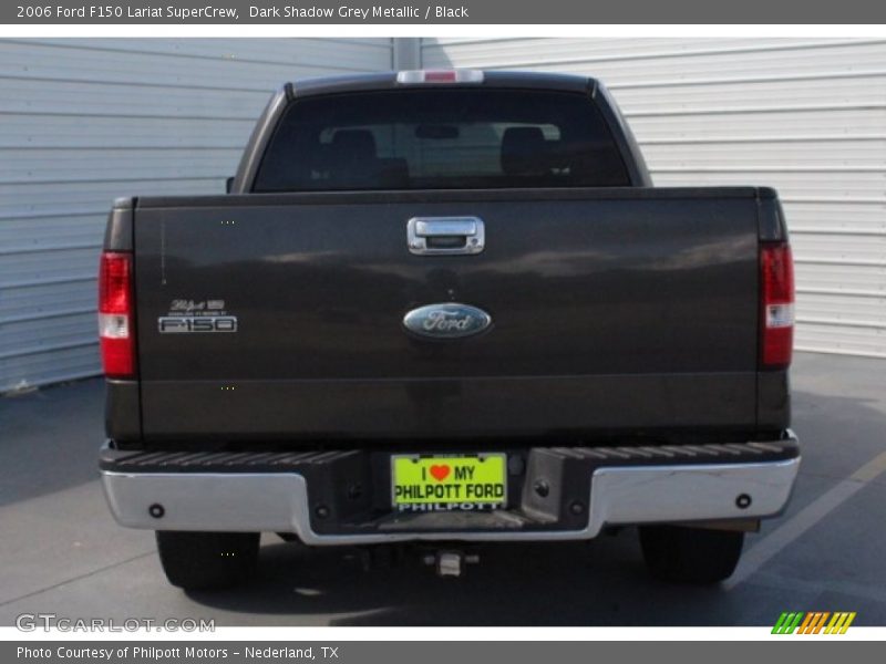 Dark Shadow Grey Metallic / Black 2006 Ford F150 Lariat SuperCrew