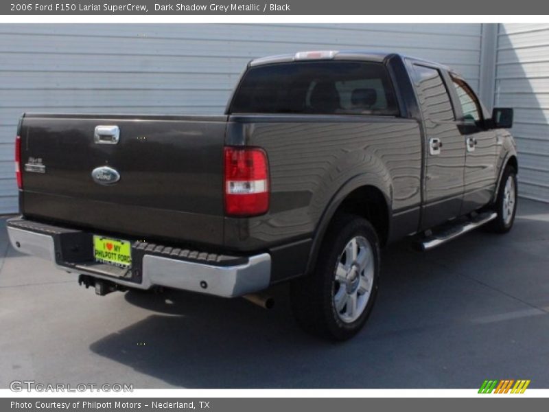 Dark Shadow Grey Metallic / Black 2006 Ford F150 Lariat SuperCrew