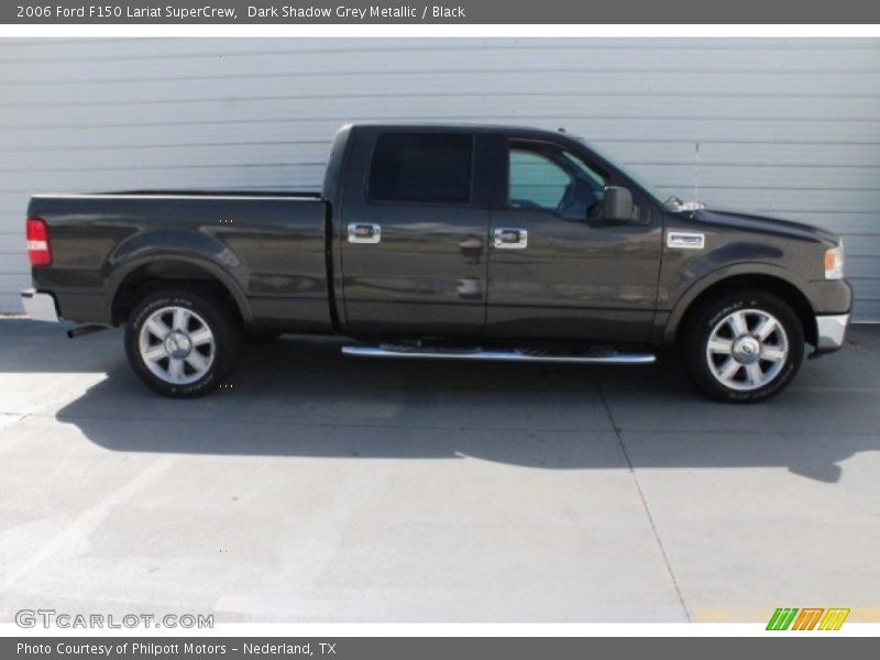 Dark Shadow Grey Metallic / Black 2006 Ford F150 Lariat SuperCrew
