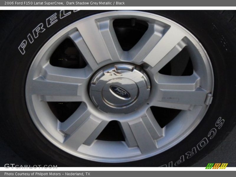 Dark Shadow Grey Metallic / Black 2006 Ford F150 Lariat SuperCrew