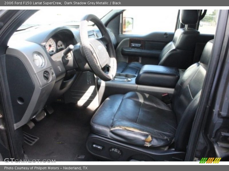 Dark Shadow Grey Metallic / Black 2006 Ford F150 Lariat SuperCrew