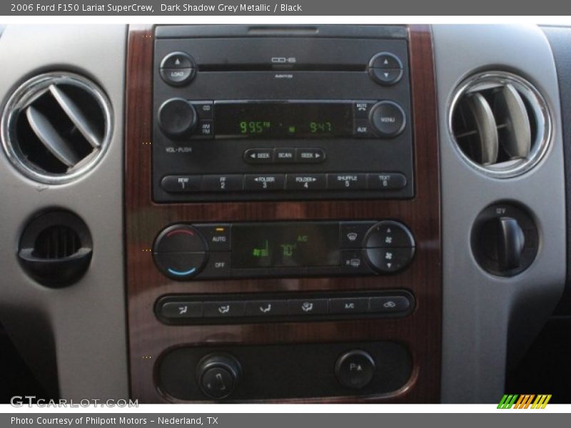 Dark Shadow Grey Metallic / Black 2006 Ford F150 Lariat SuperCrew