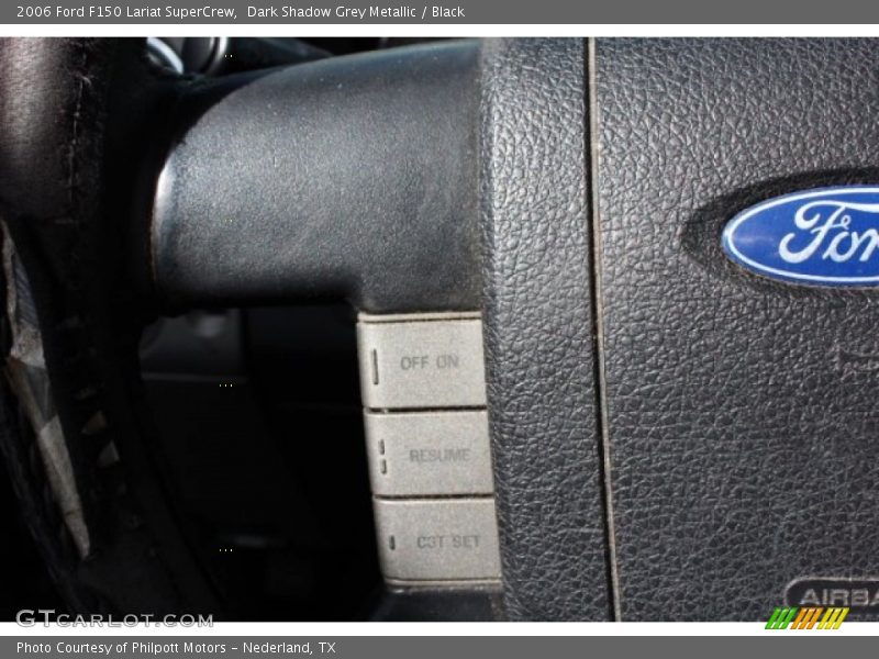 Dark Shadow Grey Metallic / Black 2006 Ford F150 Lariat SuperCrew