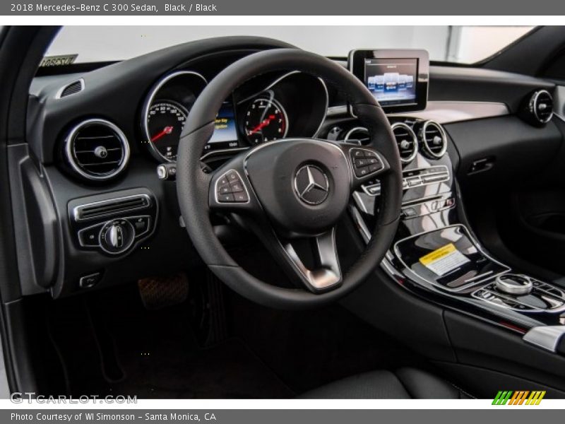 Black / Black 2018 Mercedes-Benz C 300 Sedan