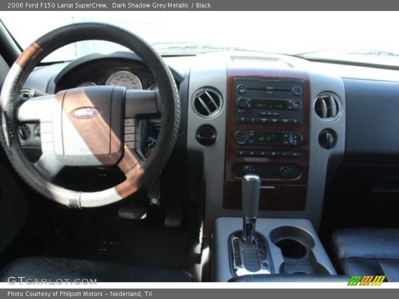 Dark Shadow Grey Metallic / Black 2006 Ford F150 Lariat SuperCrew