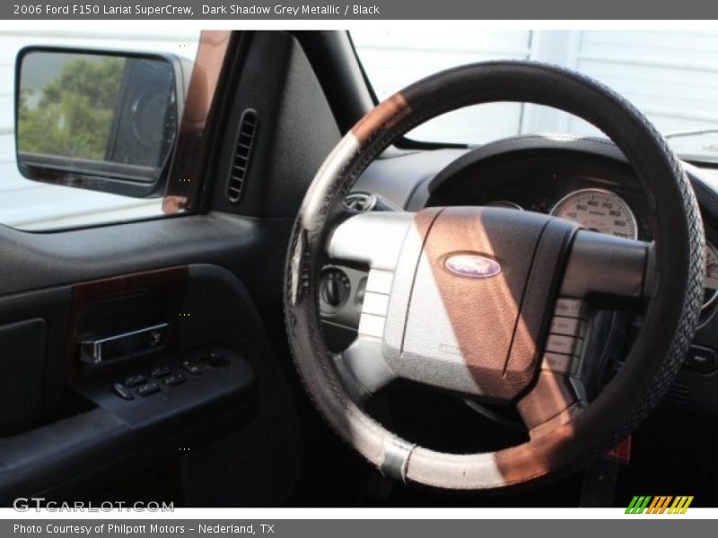 Dark Shadow Grey Metallic / Black 2006 Ford F150 Lariat SuperCrew