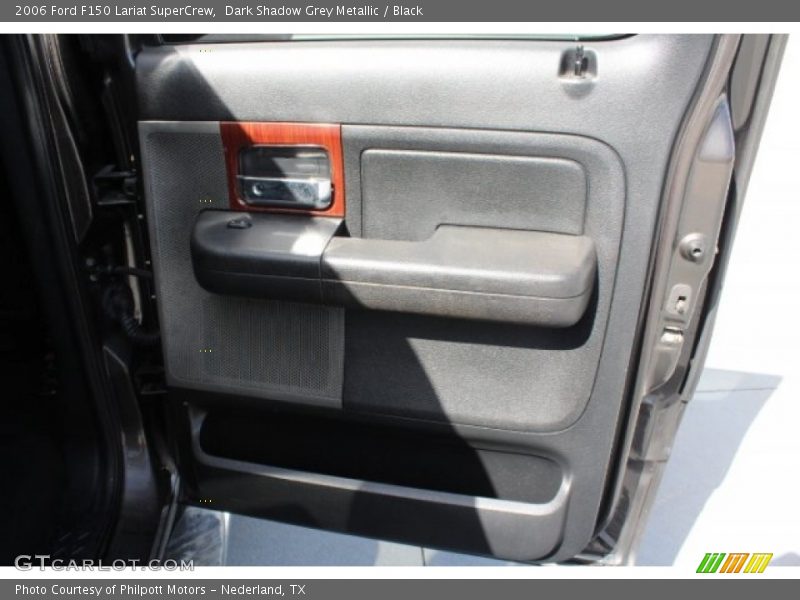Dark Shadow Grey Metallic / Black 2006 Ford F150 Lariat SuperCrew