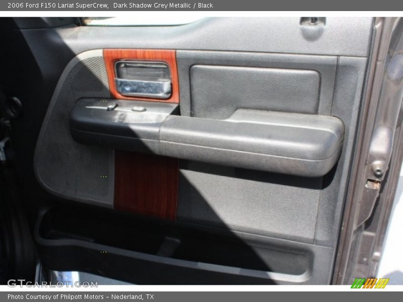 Dark Shadow Grey Metallic / Black 2006 Ford F150 Lariat SuperCrew