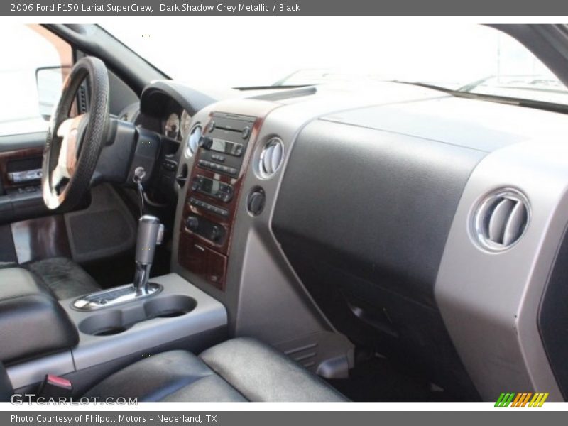 Dark Shadow Grey Metallic / Black 2006 Ford F150 Lariat SuperCrew
