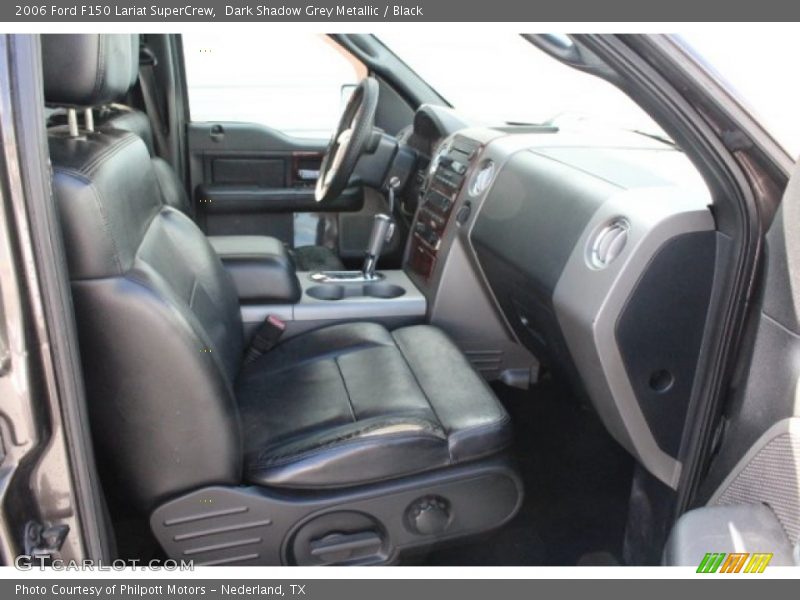 Dark Shadow Grey Metallic / Black 2006 Ford F150 Lariat SuperCrew