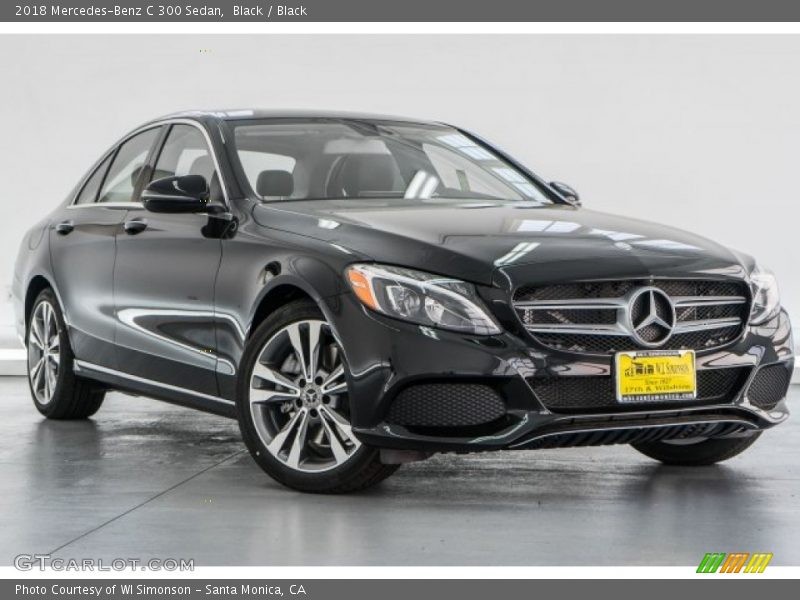 Black / Black 2018 Mercedes-Benz C 300 Sedan