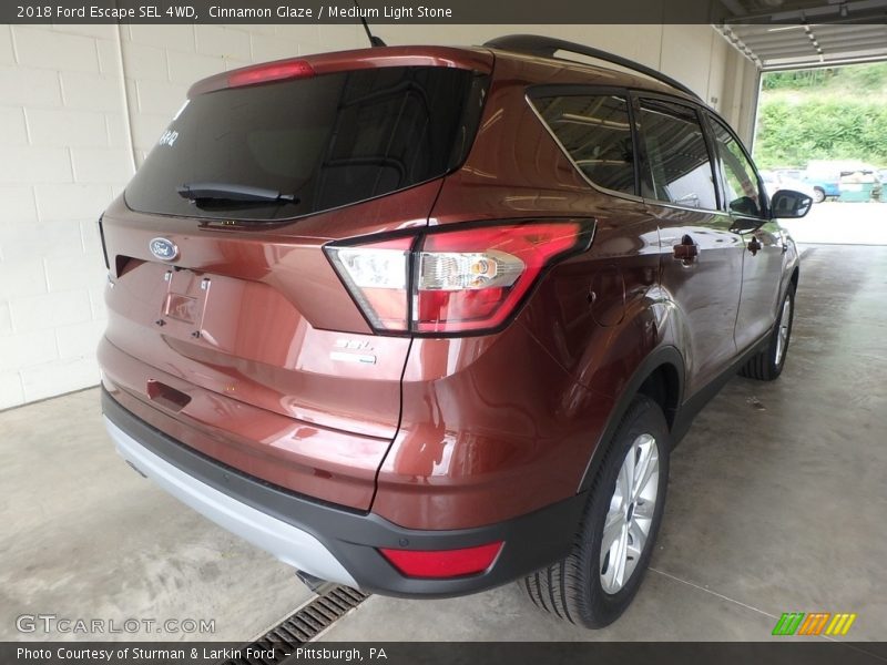 Cinnamon Glaze / Medium Light Stone 2018 Ford Escape SEL 4WD