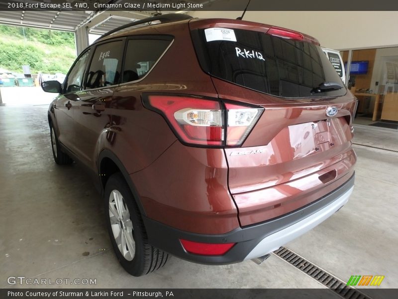 Cinnamon Glaze / Medium Light Stone 2018 Ford Escape SEL 4WD