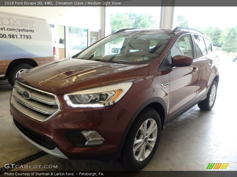 Cinnamon Glaze / Medium Light Stone 2018 Ford Escape SEL 4WD