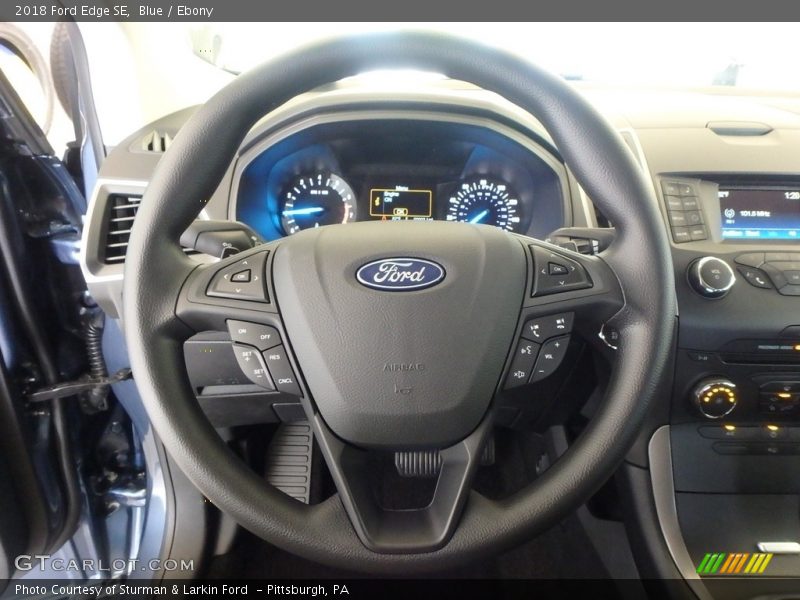 Blue / Ebony 2018 Ford Edge SE