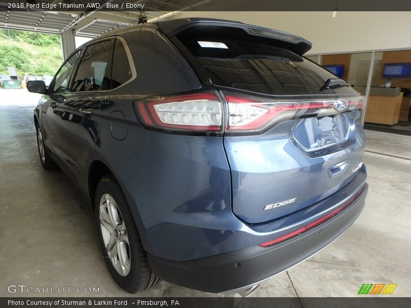 Blue / Ebony 2018 Ford Edge Titanium AWD