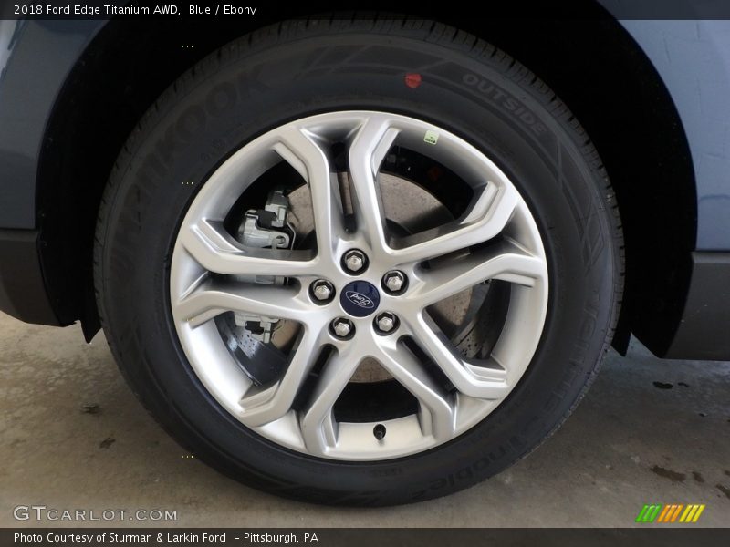 Blue / Ebony 2018 Ford Edge Titanium AWD
