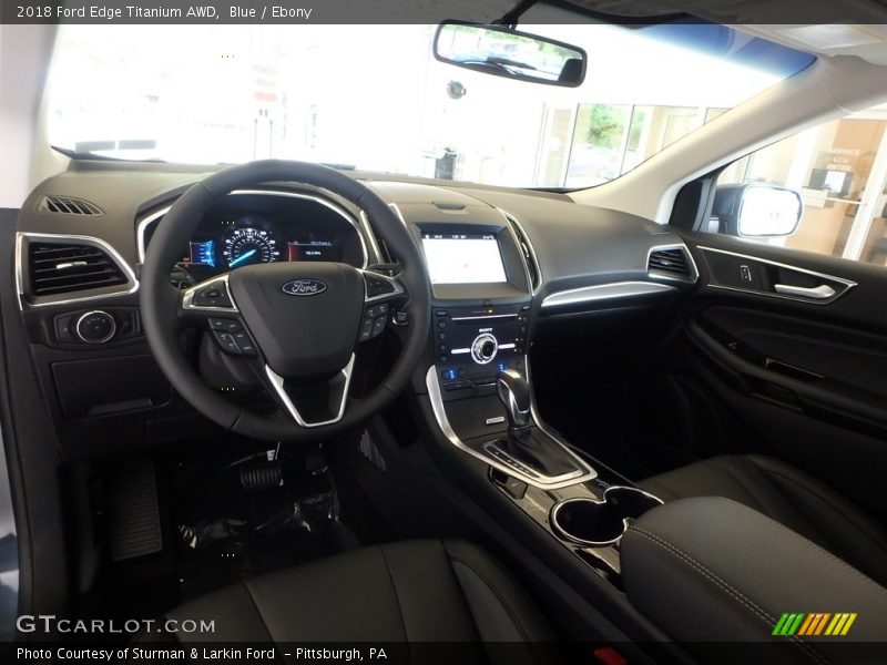 Blue / Ebony 2018 Ford Edge Titanium AWD