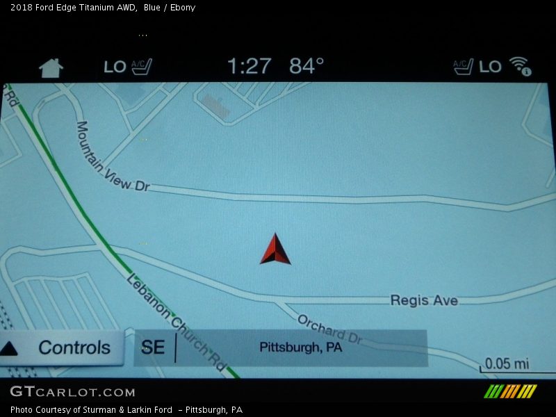 Blue / Ebony 2018 Ford Edge Titanium AWD