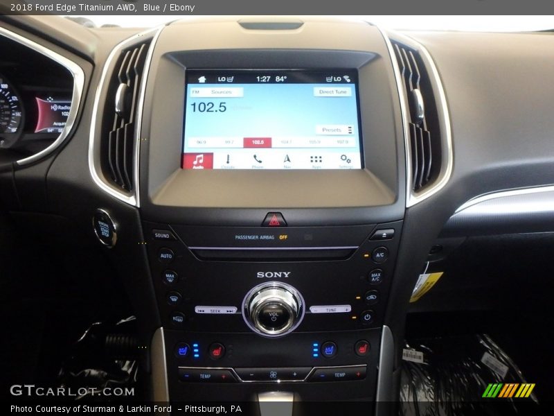 Blue / Ebony 2018 Ford Edge Titanium AWD