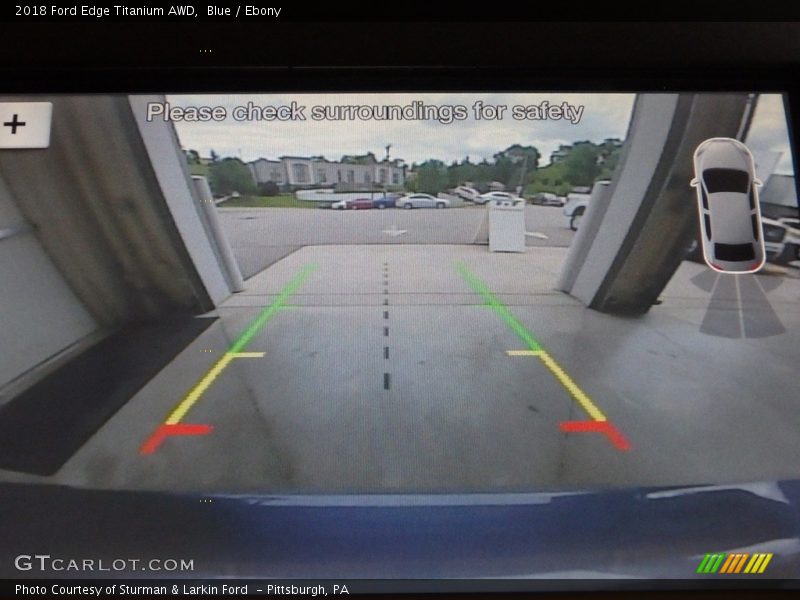 Blue / Ebony 2018 Ford Edge Titanium AWD
