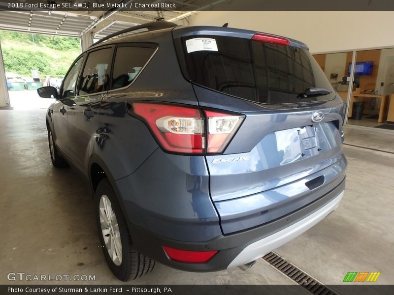 Blue Metallic / Charcoal Black 2018 Ford Escape SEL 4WD