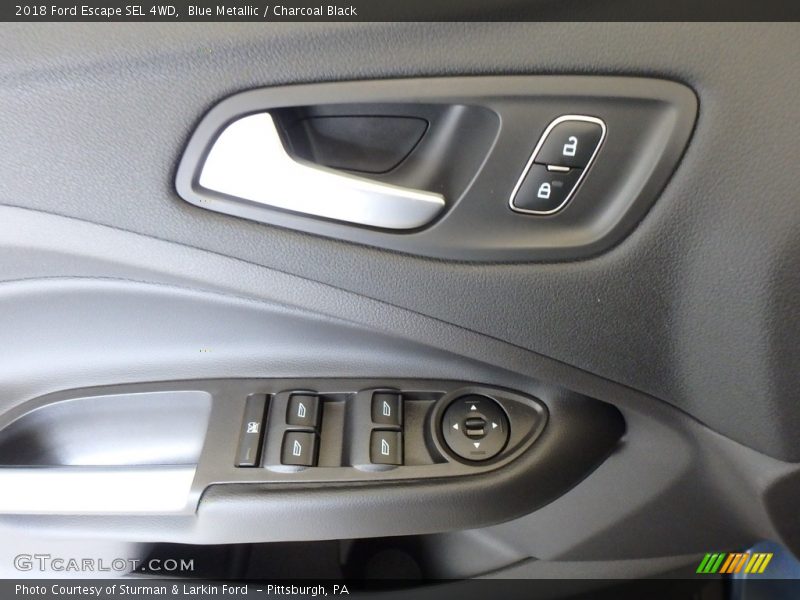 Blue Metallic / Charcoal Black 2018 Ford Escape SEL 4WD