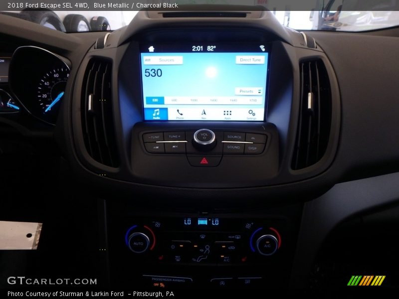 Blue Metallic / Charcoal Black 2018 Ford Escape SEL 4WD