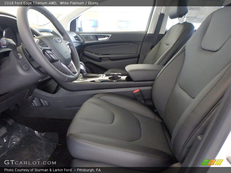 White Platinum / Ebony 2018 Ford Edge Titanium AWD