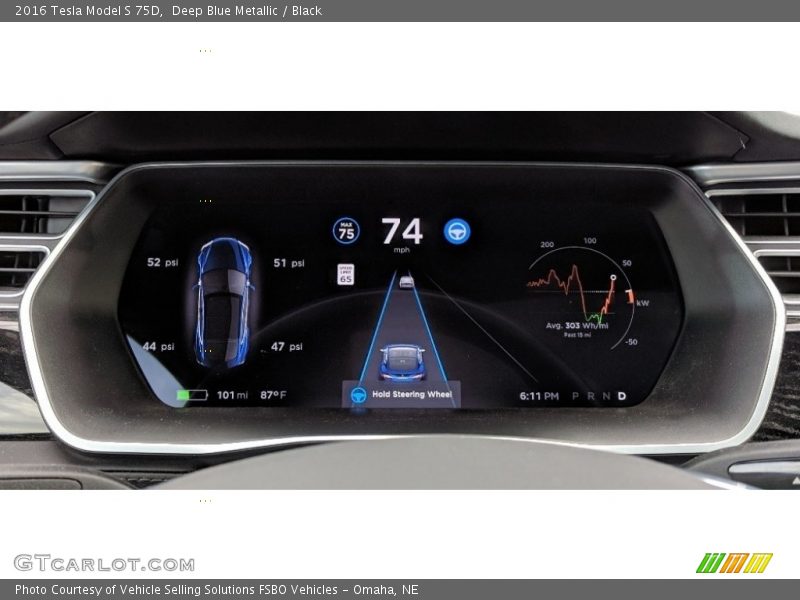  2016 Model S 75D 75D Gauges