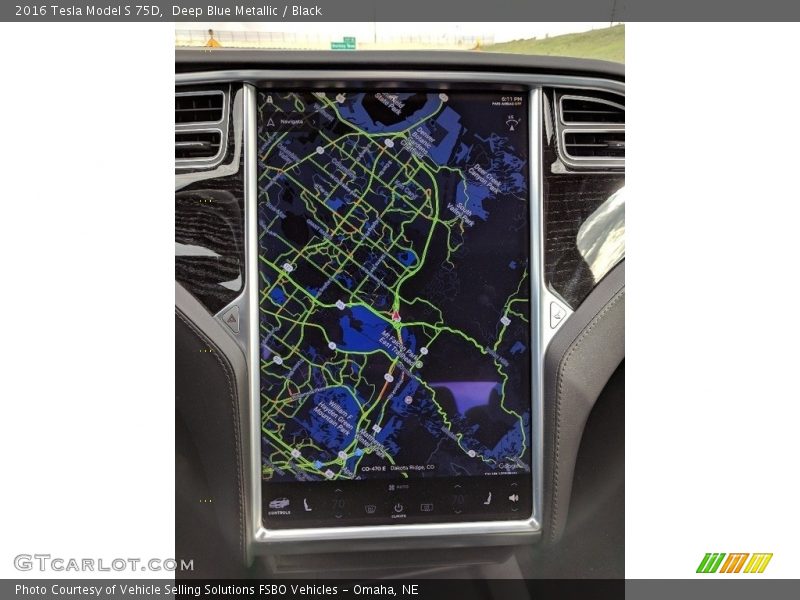 Navigation of 2016 Model S 75D