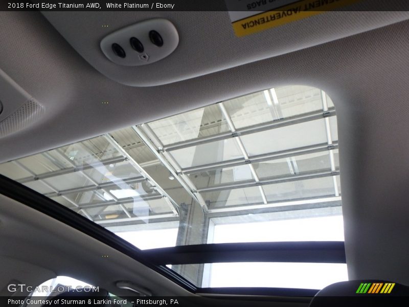 White Platinum / Ebony 2018 Ford Edge Titanium AWD