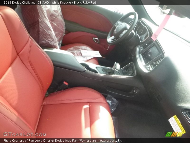 White Knuckle / Black/Ruby Red 2018 Dodge Challenger GT AWD