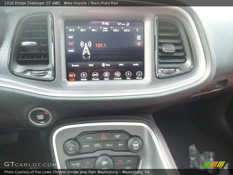 White Knuckle / Black/Ruby Red 2018 Dodge Challenger GT AWD