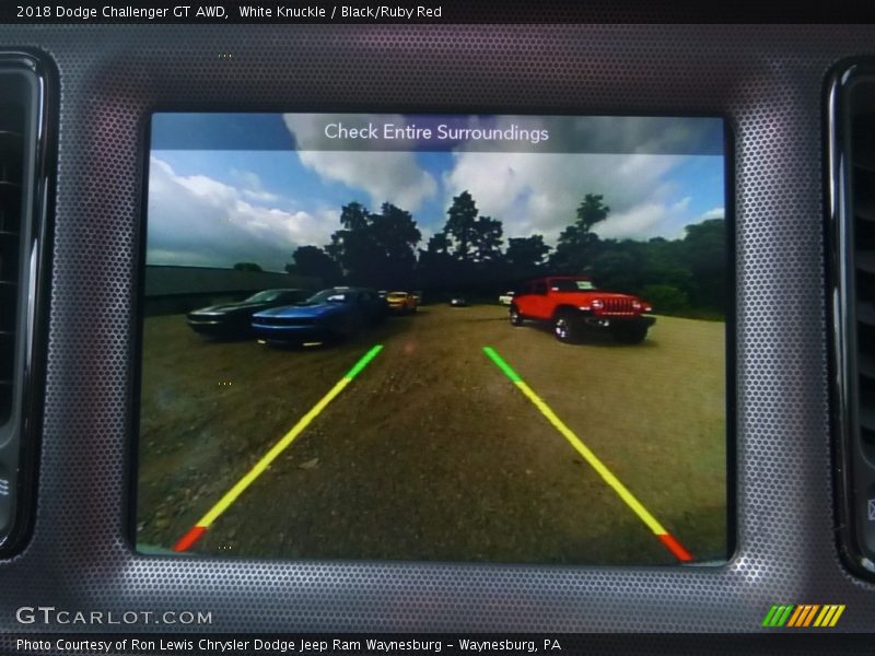White Knuckle / Black/Ruby Red 2018 Dodge Challenger GT AWD