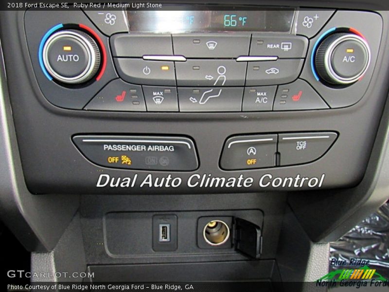 Ruby Red / Medium Light Stone 2018 Ford Escape SE