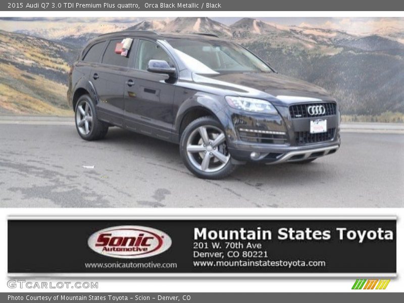 Orca Black Metallic / Black 2015 Audi Q7 3.0 TDI Premium Plus quattro