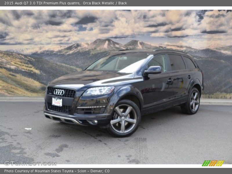Orca Black Metallic / Black 2015 Audi Q7 3.0 TDI Premium Plus quattro