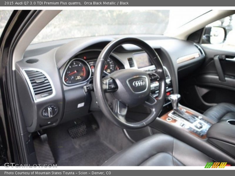 Orca Black Metallic / Black 2015 Audi Q7 3.0 TDI Premium Plus quattro